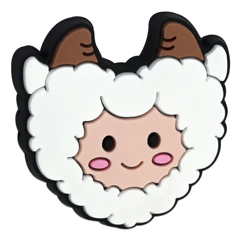 Wholesale  Random 100pcs Cartoon Animal Head Series Colored Beads